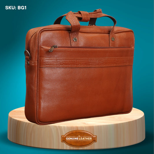 Fashius Corporate Genuine Leather Messenger Laptop Bag Wholesale BG1