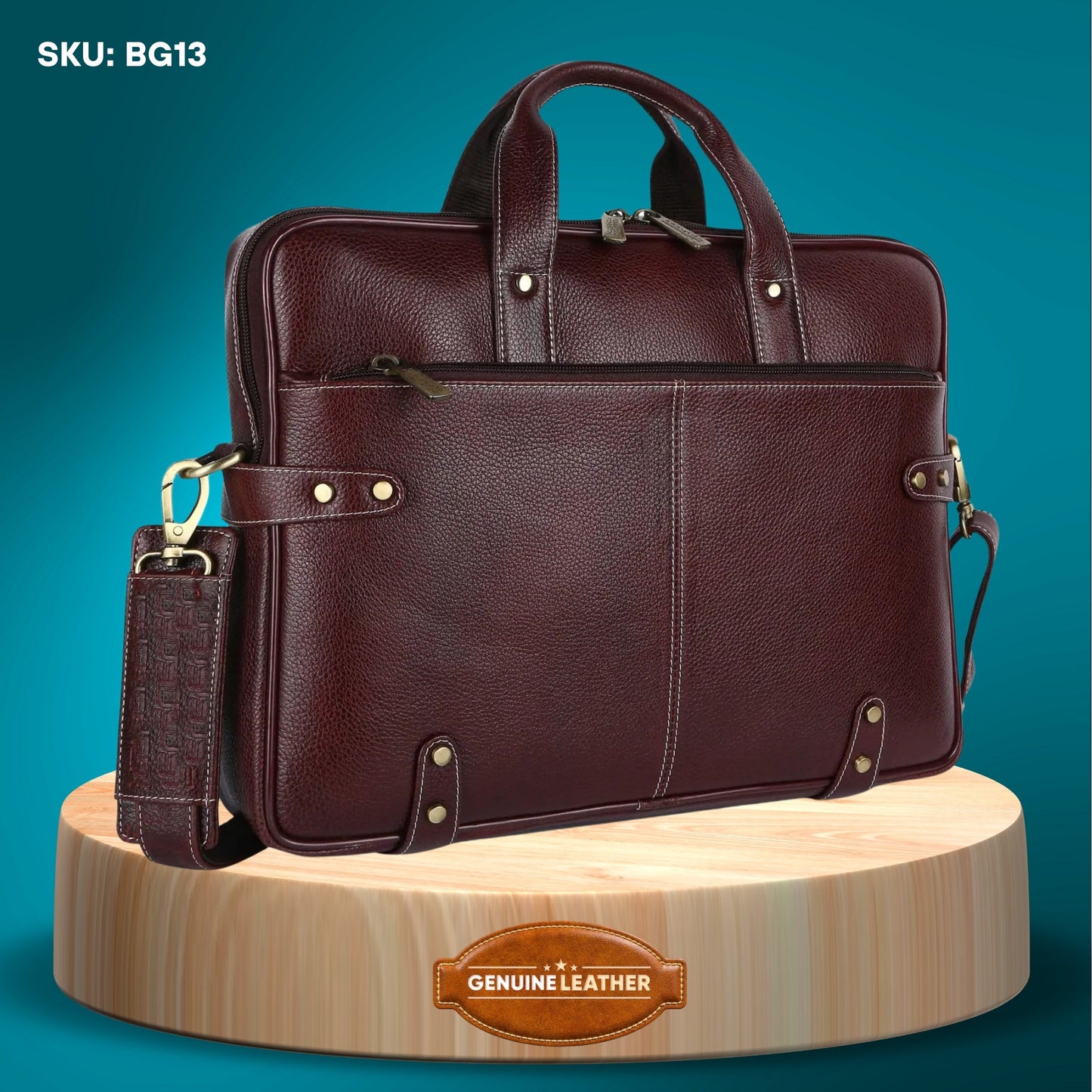 Fashius Corporate Genuine Leather Messenger Laptop Bag Wholesale BG13