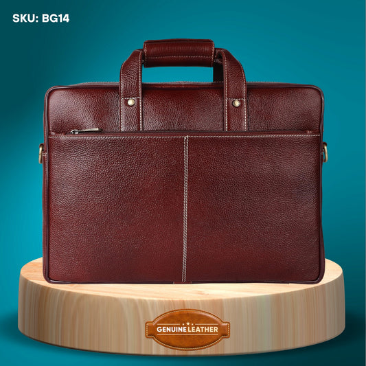 Fashius Corporate Genuine Leather Messenger Laptop Bag Wholesale BG14