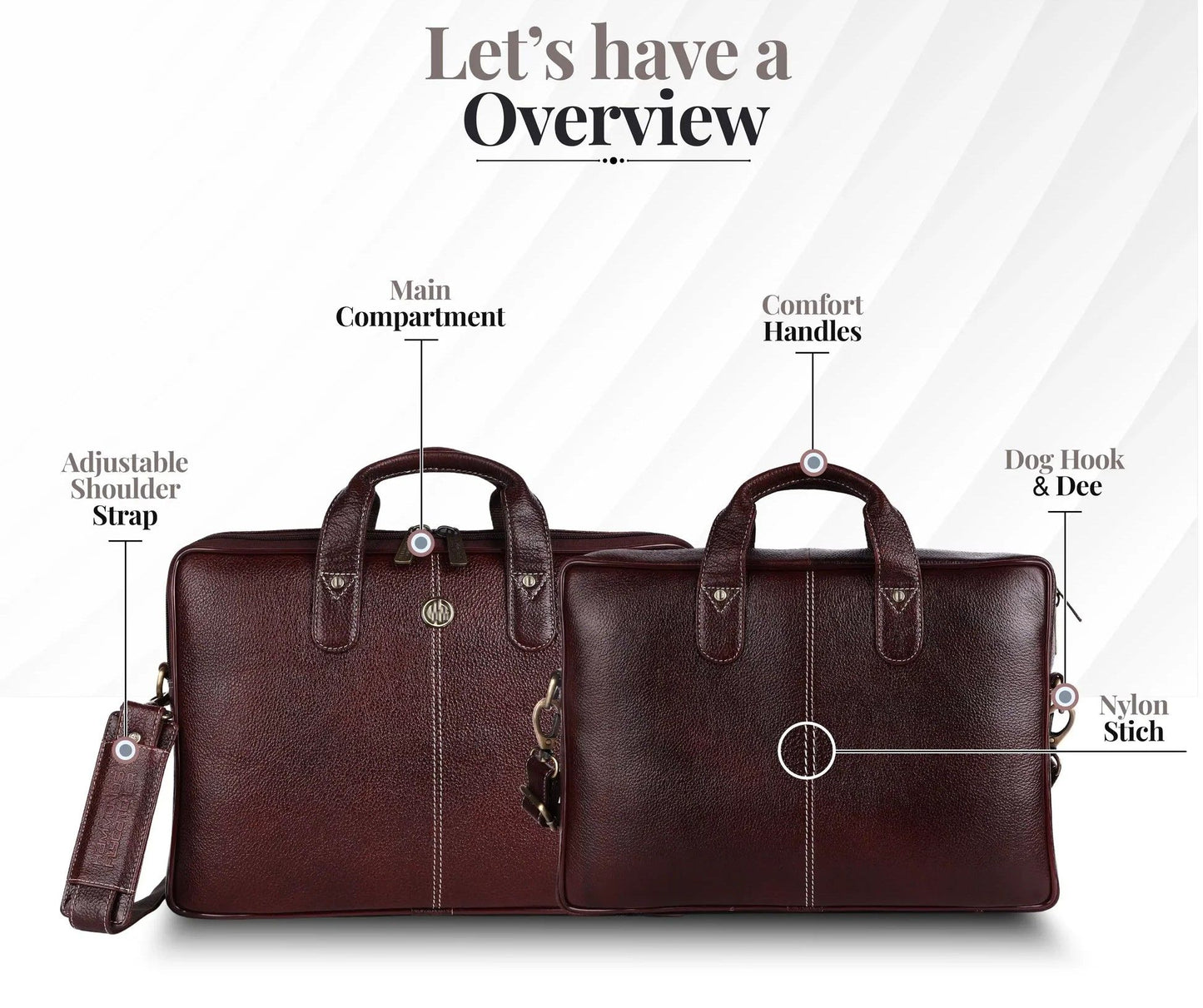 Fashius Genuine Leather Laptop Bag
