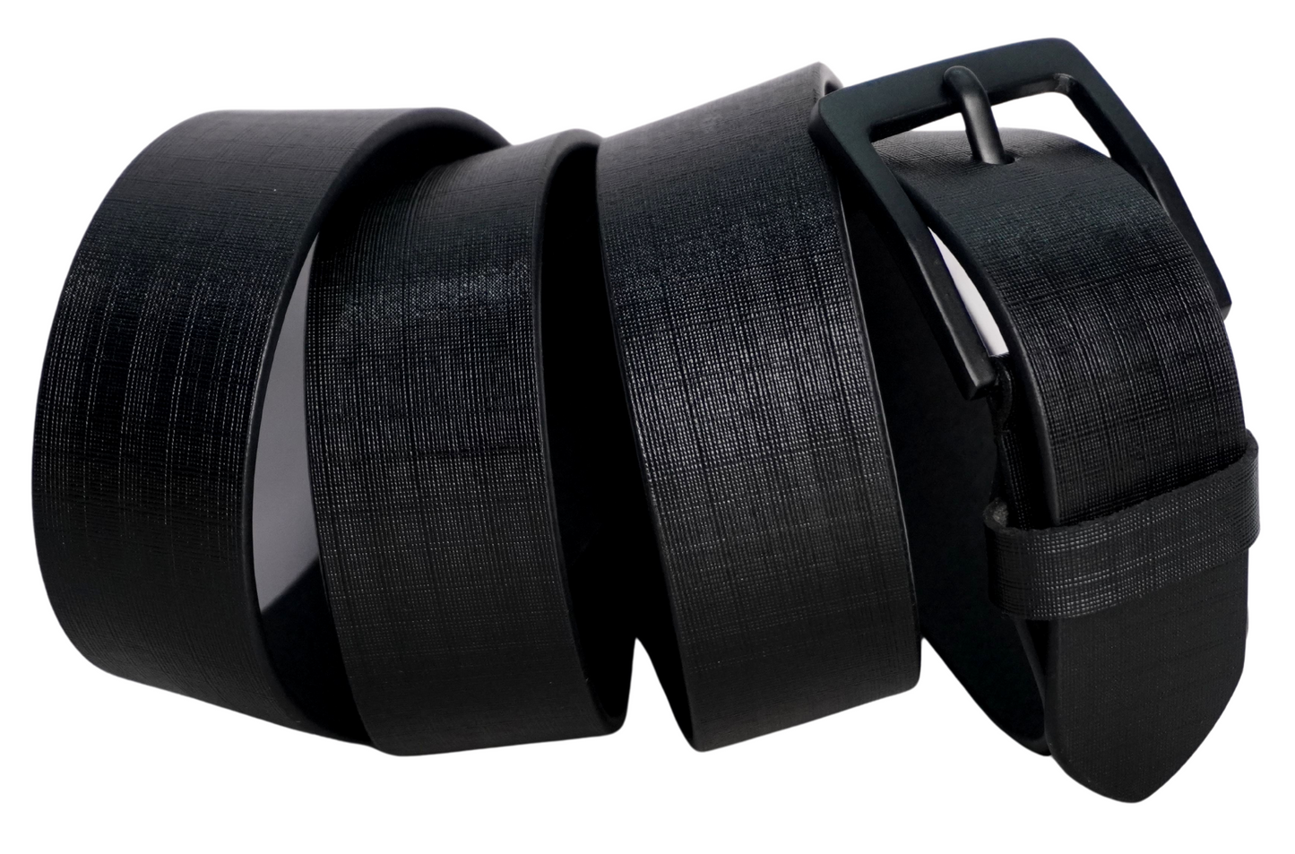 Fashius Men Casual Black Genuine Leather Belt