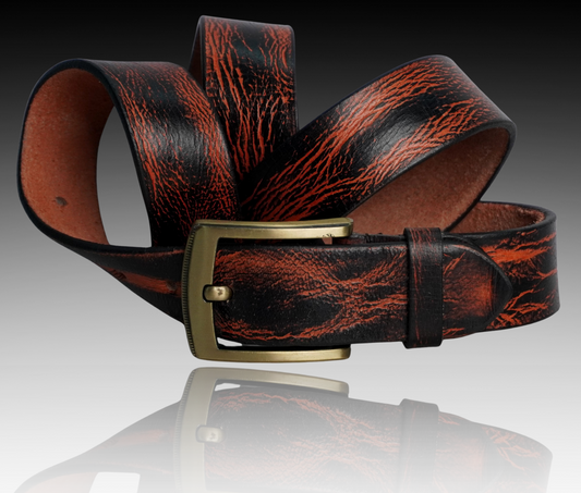 Fashius Men Casual Brown Genuine Leather Belt