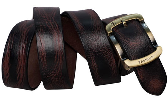 Fashius Men Casual Brown Genuine Leather Belt