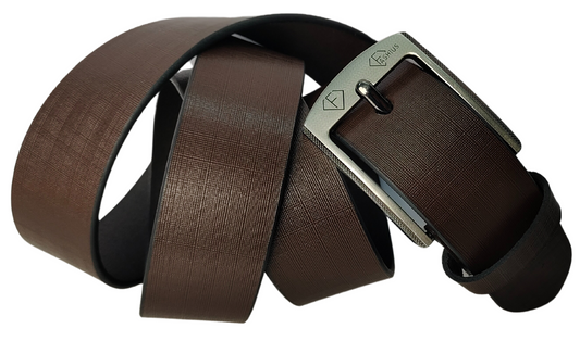 Fashius Men Casual Brown Genuine Leather Belt