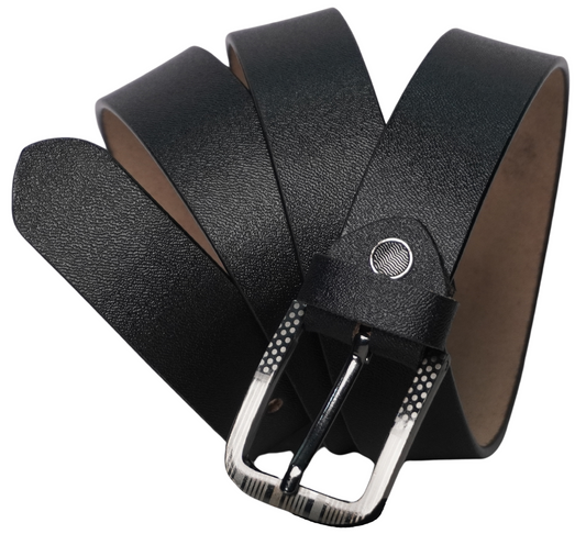 Fashius Men Formal Black Genuine Leather Belt