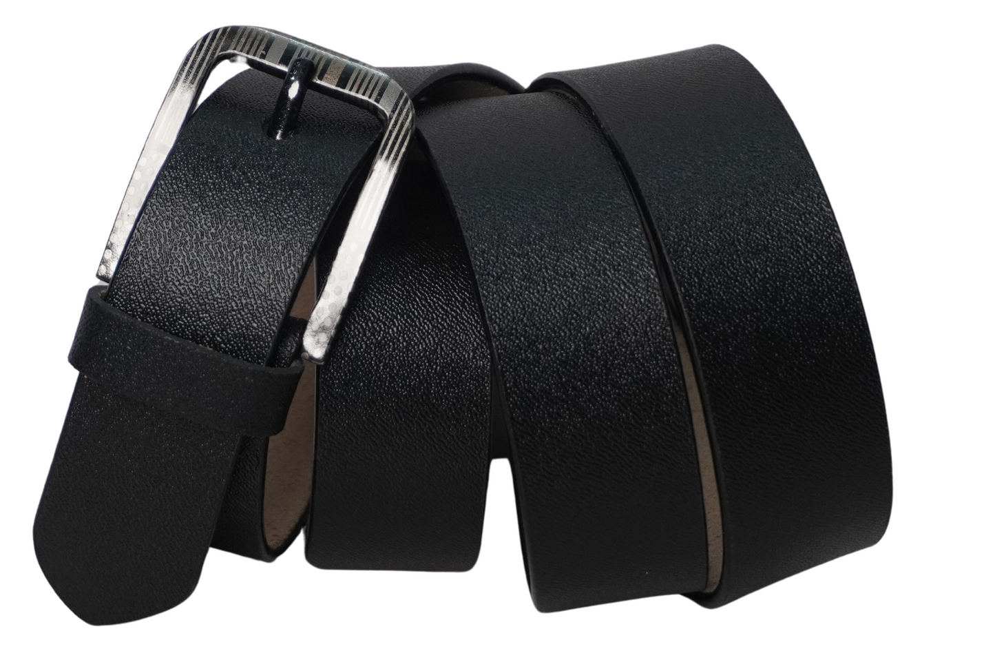Fashius Men Formal Black Genuine Leather Belt
