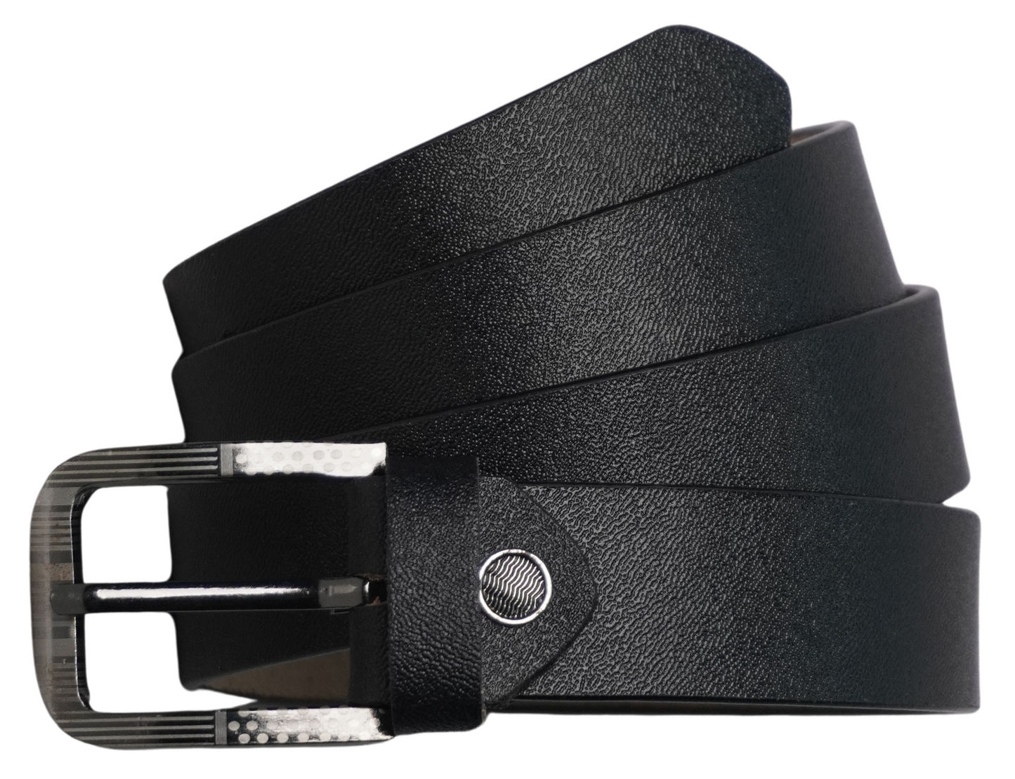 Fashius Men Formal Black Genuine Leather Belt
