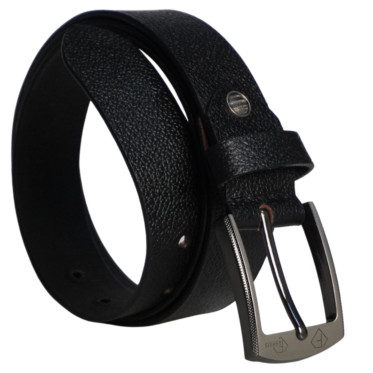 Fashius Men Formal Black Genuine Leather Belt
