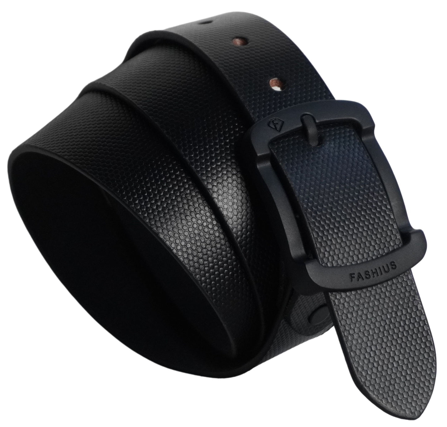 Fashius Men Formal Black Genuine Leather Belt