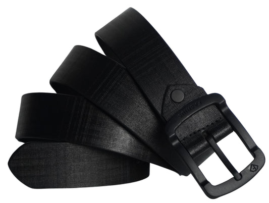 Fashius Men Formal Black Genuine Leather Belt