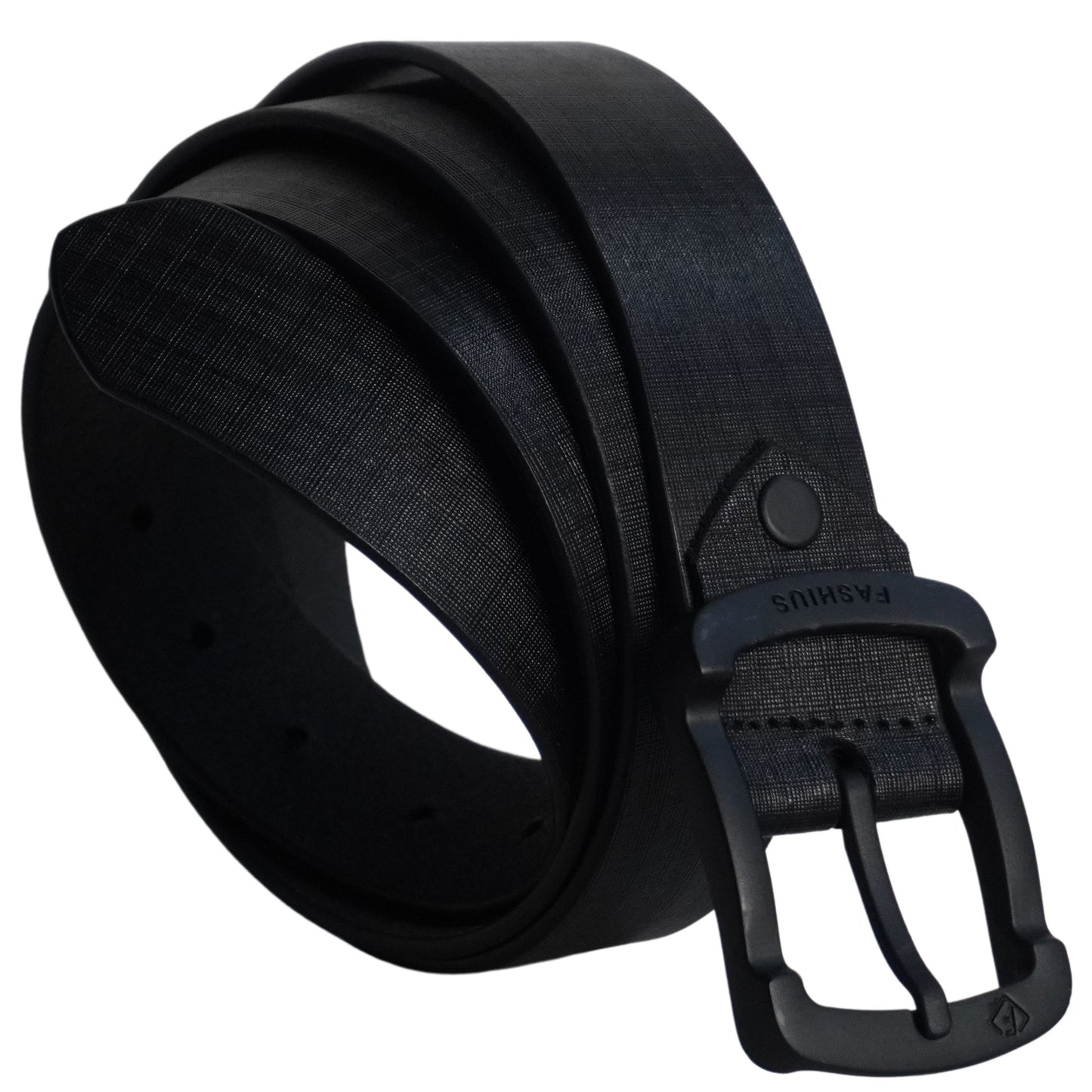 Fashius Men Formal Black Genuine Leather Belt