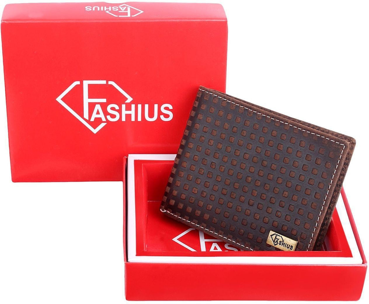 Fashius Men Brown Genuine Leather Wallet