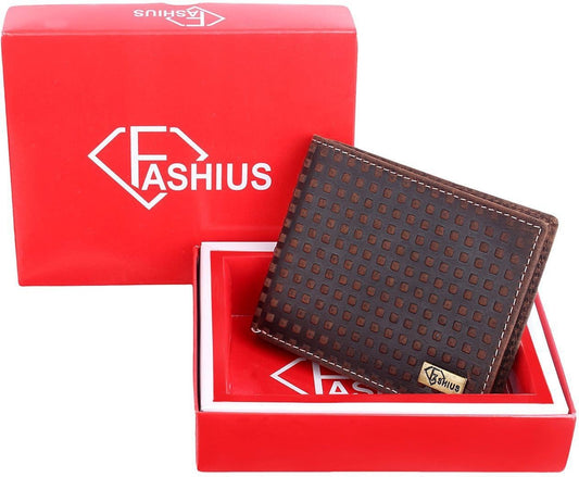 Fashius Men Brown Genuine Leather Wallet