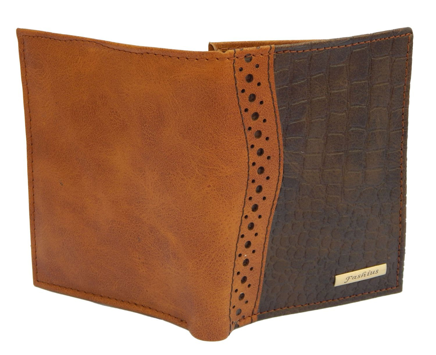 Fashius Men Brown Artificial Leather Wallet (12 Card Slots)