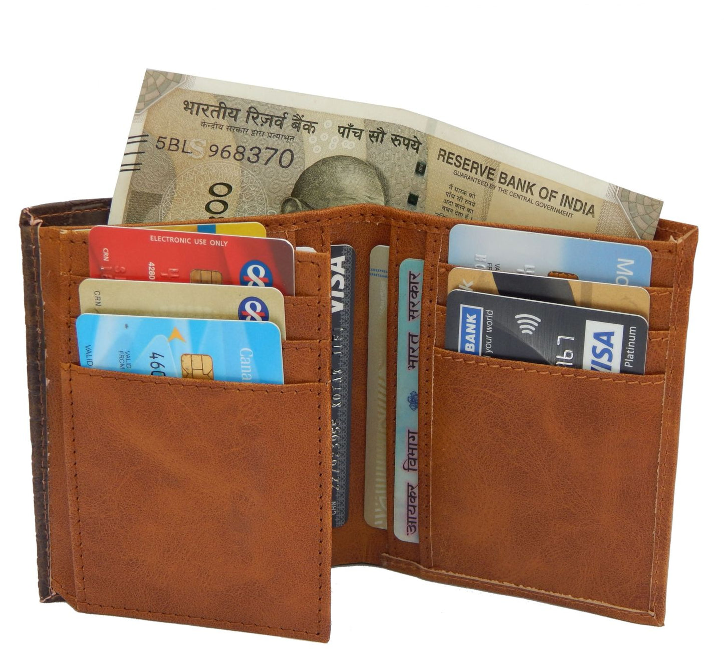 Fashius Men Brown Artificial Leather Wallet (12 Card Slots)