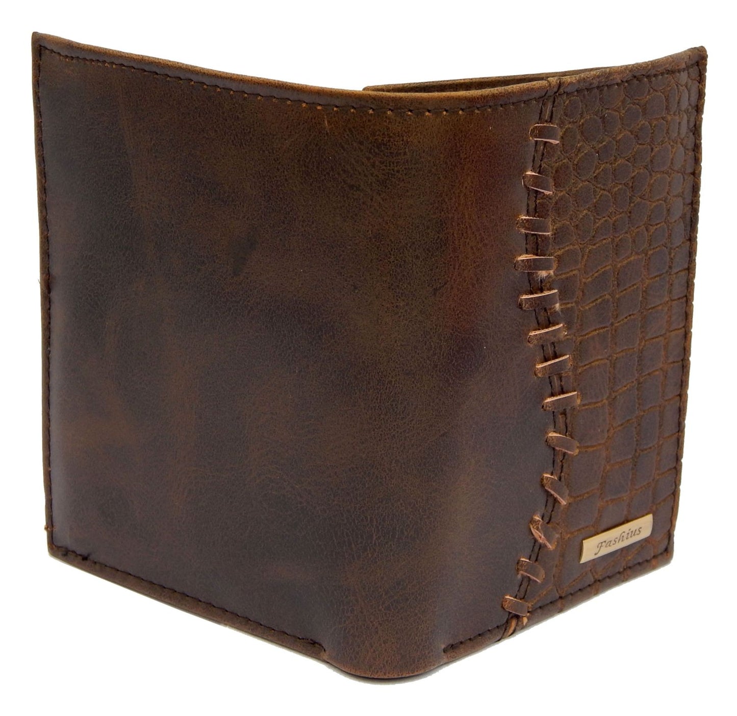 Fashius Men Brown Artificial Leather Wallet (12 Card Slots)