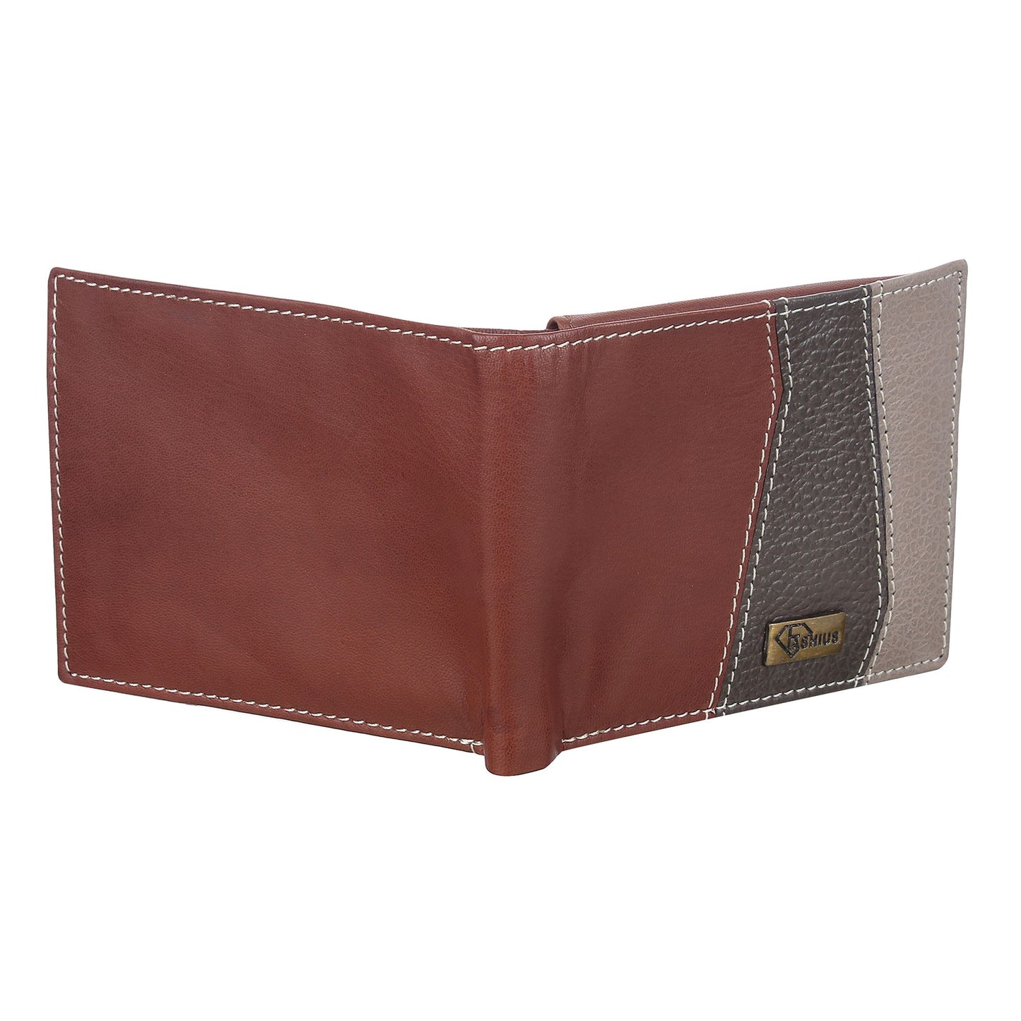 Fashius Men Brown Genuine Leather Wallet