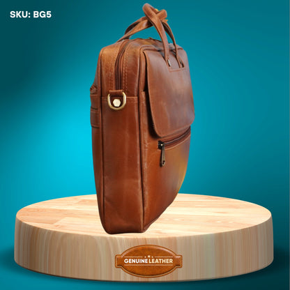 Fashius Corporate Genuine Leather Messenger Laptop Bag Wholesale  BG5