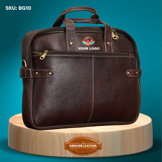 Fashius Corporate Genuine Leather Messenger Laptop Bag Wholesale  BG10