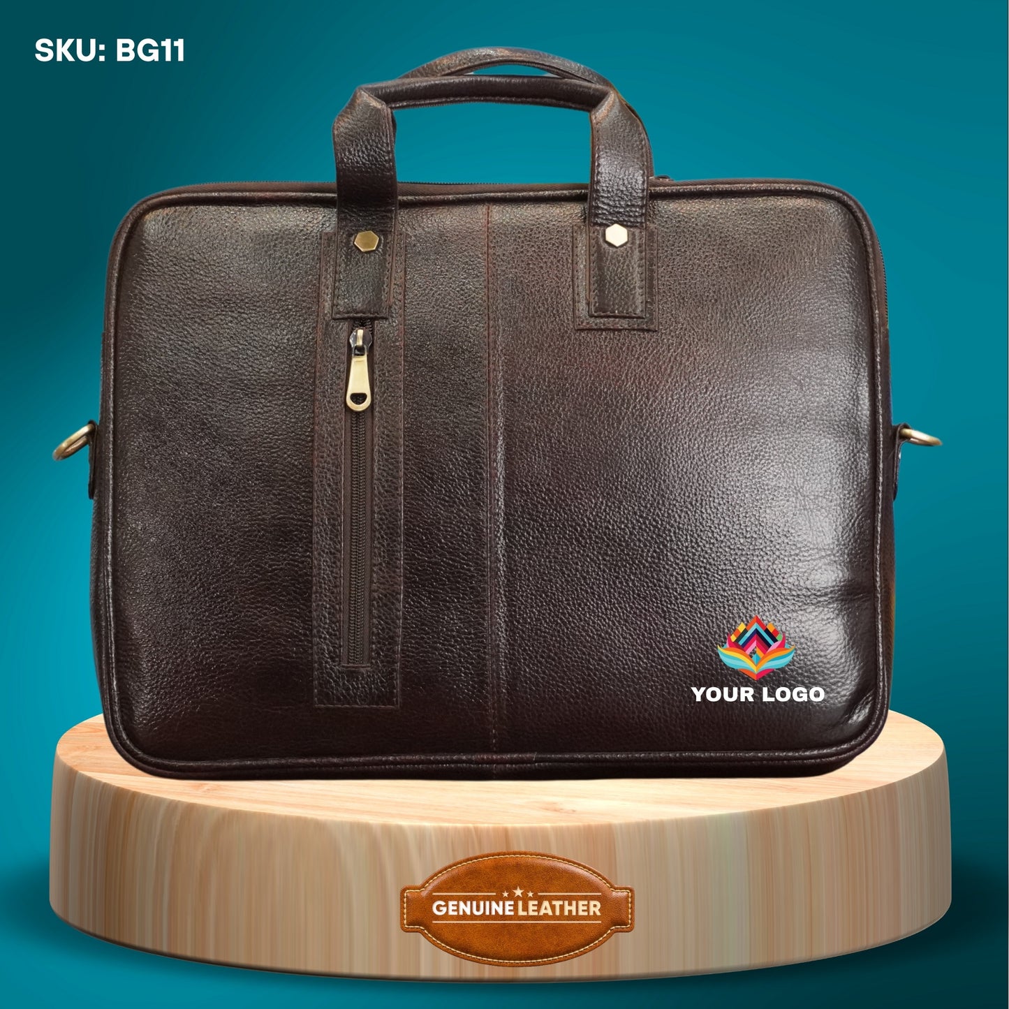 Fashius Corporate Genuine Leather Messenger Laptop Bag Wholesale  BG11