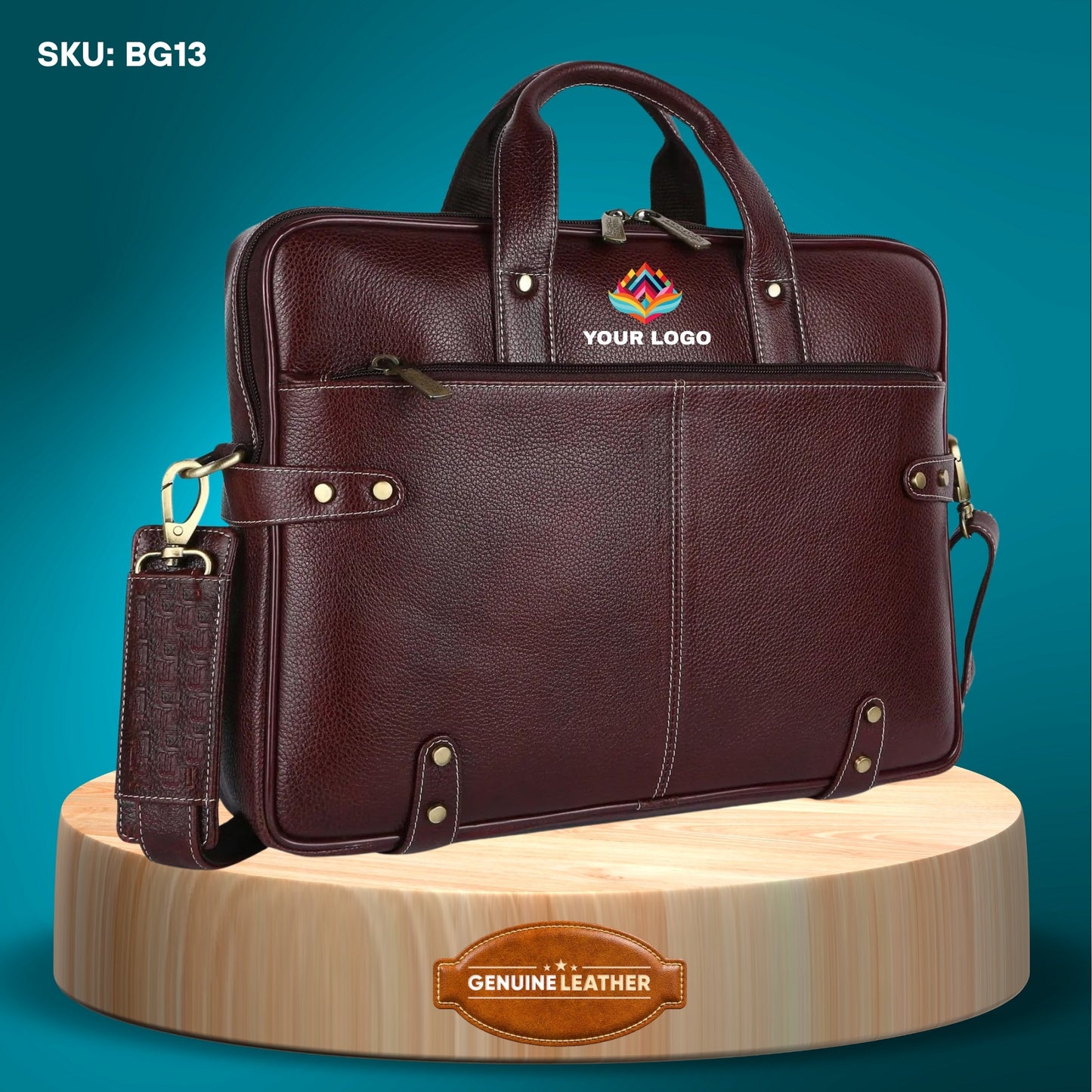 Fashius Corporate Genuine Leather Messenger Laptop Bag Wholesale  BG13