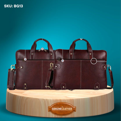 Fashius Corporate Genuine Leather Messenger Laptop Bag Wholesale  BG13