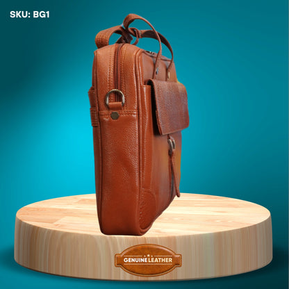 Fashius Corporate Genuine Leather Messenger Laptop Bag Wholesale  BG1
