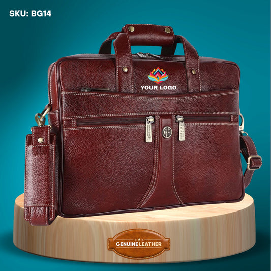 Fashius Corporate Genuine Leather Messenger Laptop Bag Wholesale  BG14