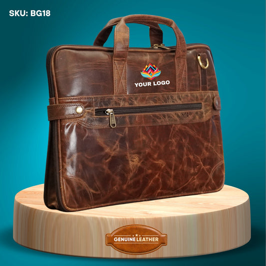 Fashius Corporate Genuine Leather Laptop Bag Wholesale  BG18