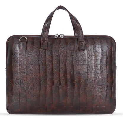 Fashius Brown Artificial Leather Laptop Bag