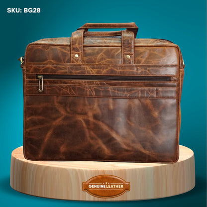 Fashius Crunch Genuine Leather Laptop Bag Wholesale  BG28