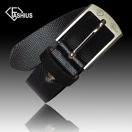Fashius Men Casual Brown Genuine Leather Belt