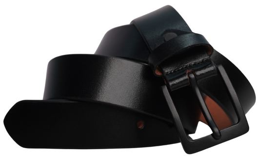 Fashius Men Formal Black Genuine Leather Belt