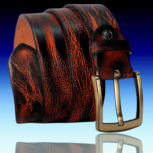 Fashius Men Casual Brown Genuine Leather Belt