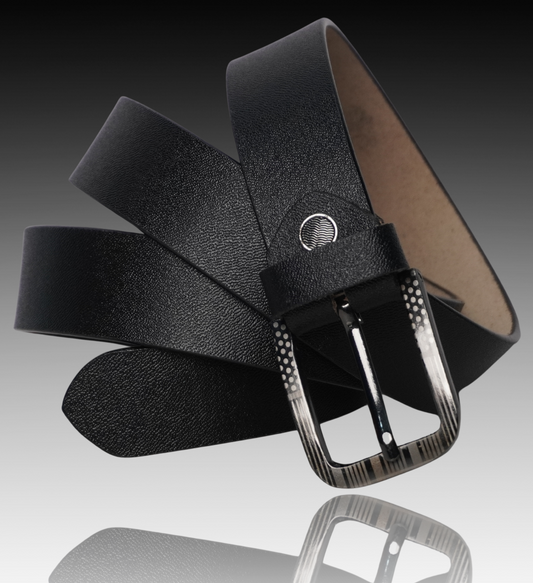 Fashius Men Formal Black Genuine Leather Belt
