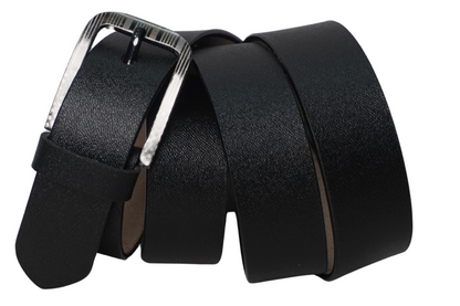 Fashius Men Formal Black Genuine Leather Belt