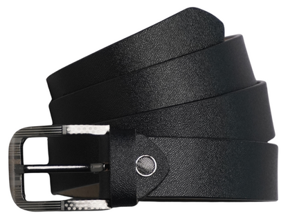 Fashius Men Formal Black Genuine Leather Belt