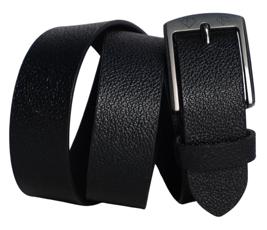 Fashius Men Formal Black Genuine Leather Belt
