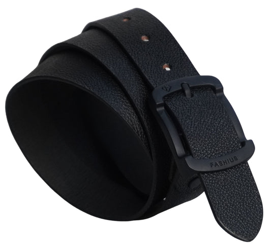 Fashius Men Formal Black Genuine Leather Belt