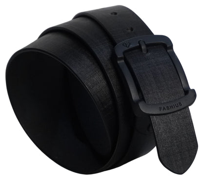 Fashius Men Formal Black Genuine Leather Belt