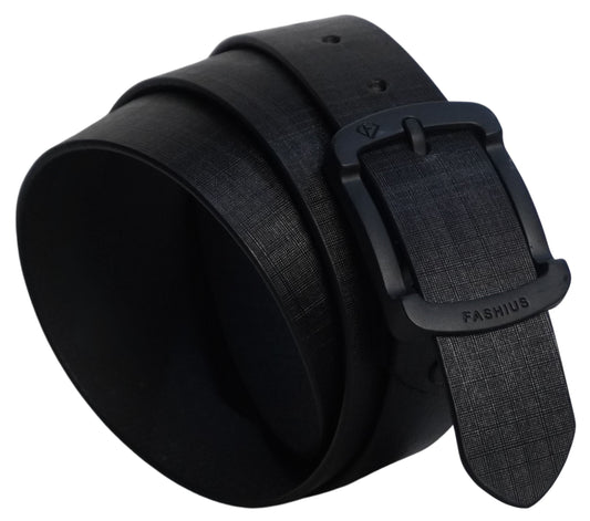 Fashius Men Formal Black Genuine Leather Belt