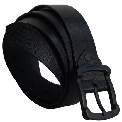 Fashius Men Formal Black Genuine Leather Belt