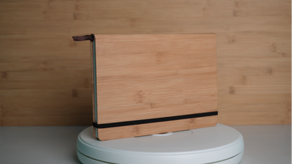 Fashius Vegan Leather Bamboo Notebook Diary D4 | Customized Logo | A5, 192 Pages