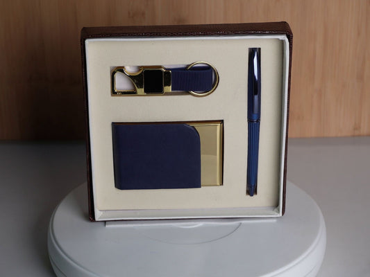 Fashius Corporate Notebook Gift Set 3in1  G306, Pen, Cardholder, Keychain