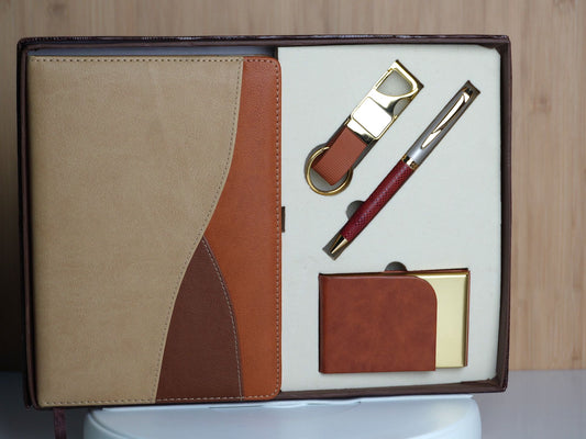 Fashius Corporate Gift Set 4 || Notebook Cardholder Keychain Pen G403