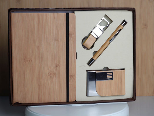 Fashius Corporate Gift Set 4 || Notebook Cardholder Keychain Pen G404