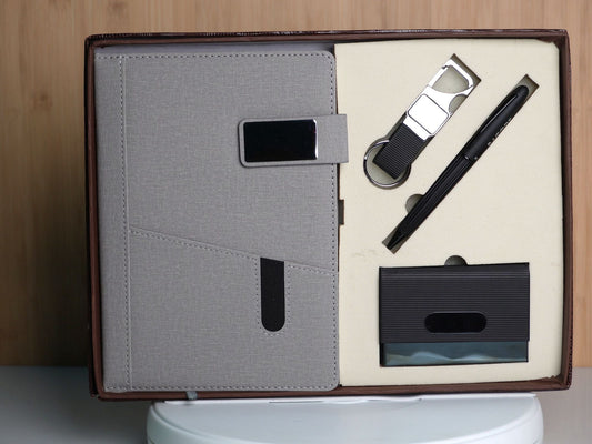 Fashius Corporate Gift Set 4 || Notebook Cardholder Keychain Pen G408