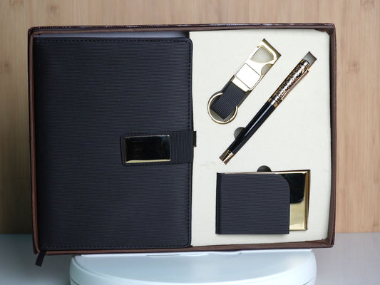 Fashius Corporate Gift Set 4 || Notebook Cardholder Keychain Pen G412
