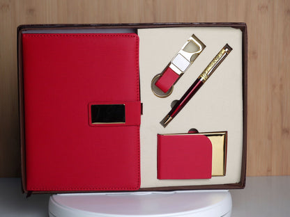Fashius Corporate Gift Set 4 || Notebook Cardholder Keychain Pen G413