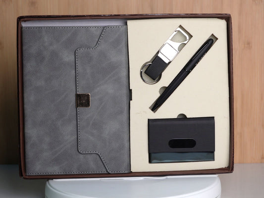 Fashius Corporate Gift Set 4 || Notebook Cardholder Keychain Pen G417